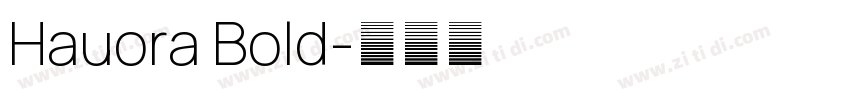 Hauora Bold字体转换